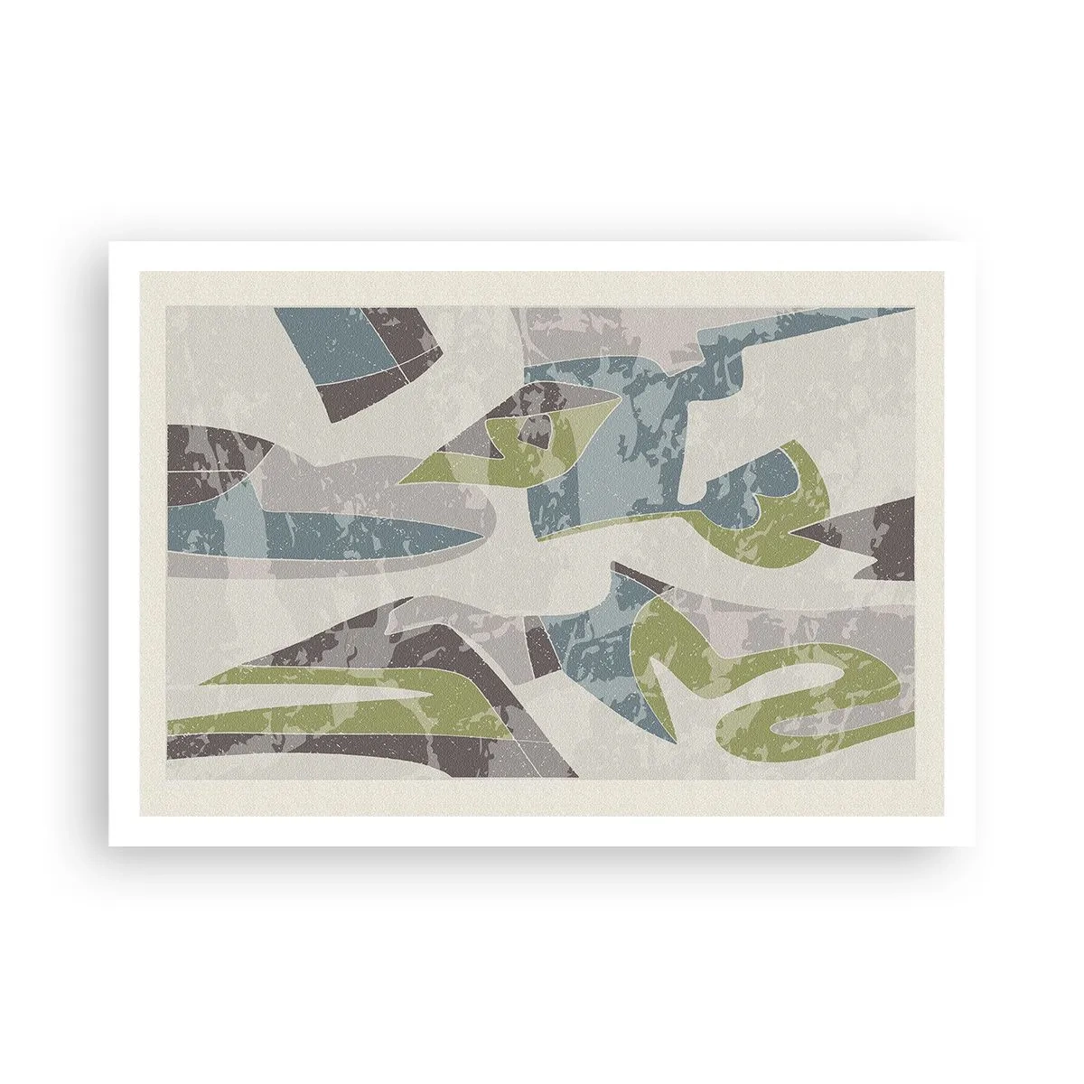 Plagát - Kompozícia za sklom - 100x70 cm