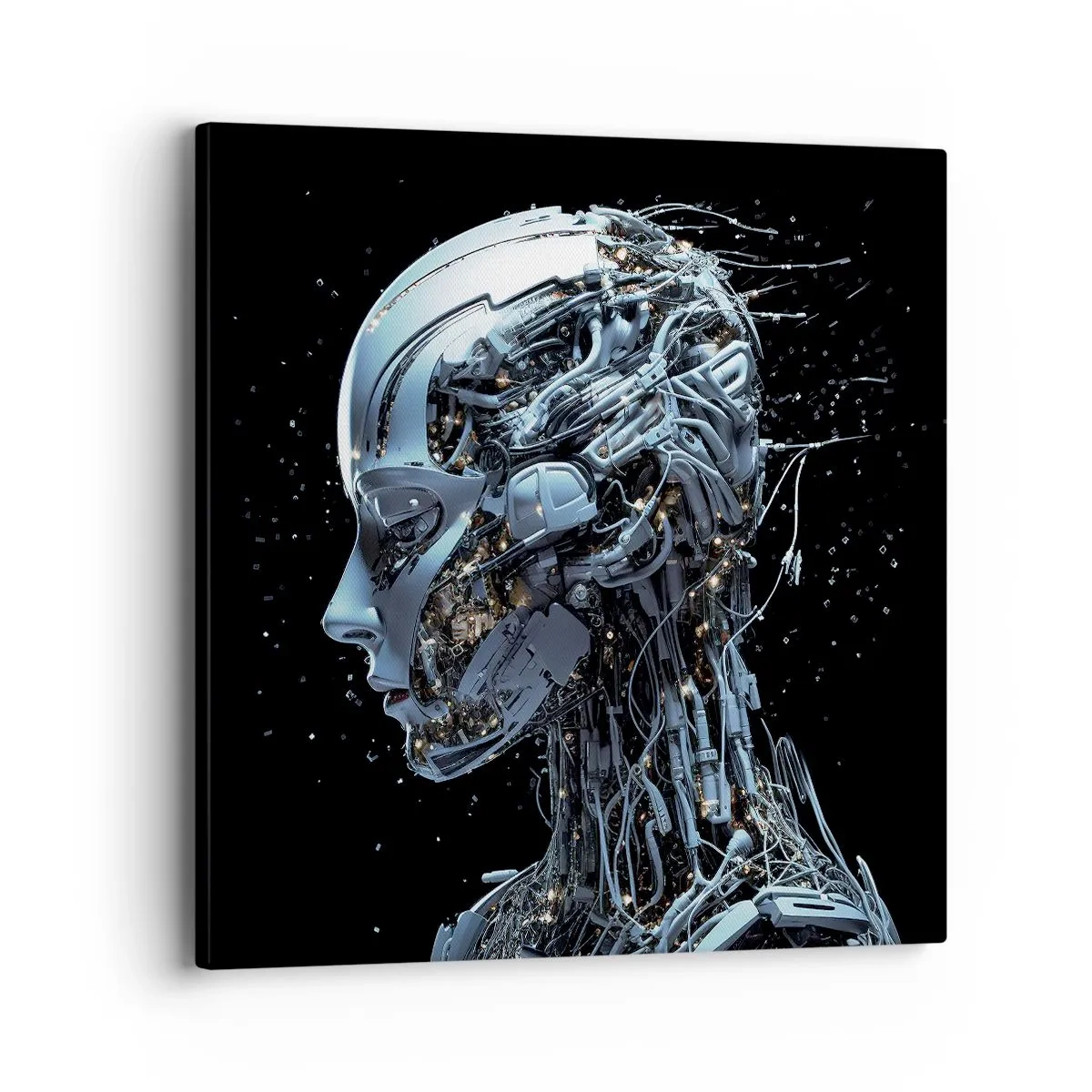 Obraz na plátne - Technológia je žena - 40x40 cm