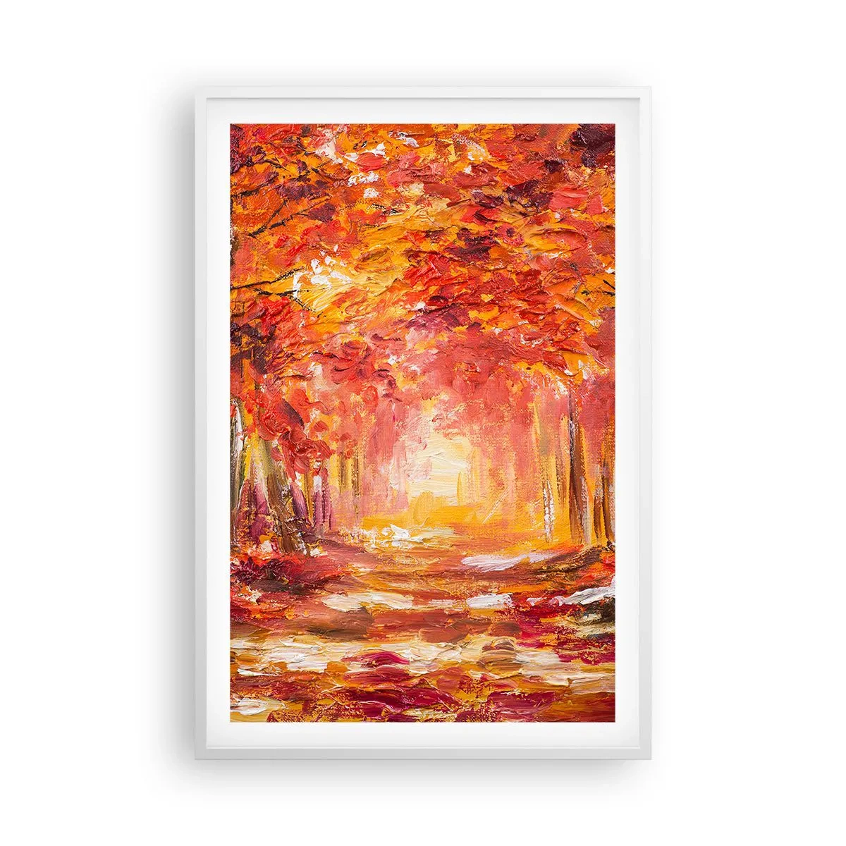 Plagát v bielom ráme - Medený les - 61x91 cm