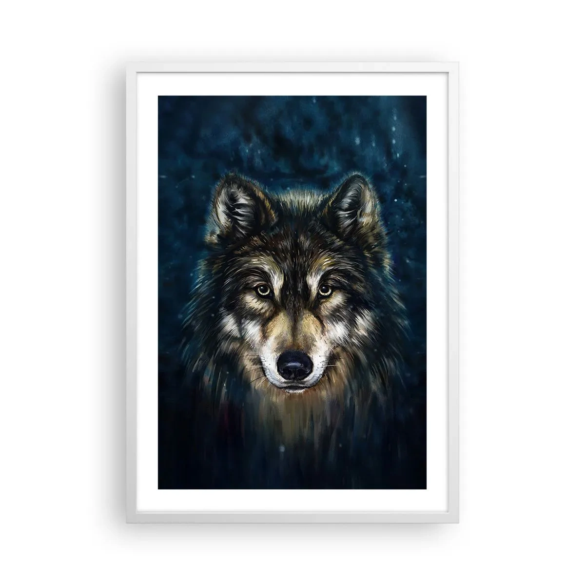 Plagát v bielom ráme - Alfa? A omega - 50x70 cm