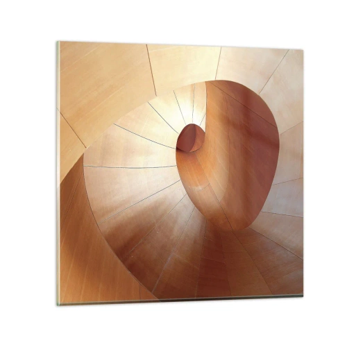 Obraz na skle - Architektonická serpentína - 70x70 cm