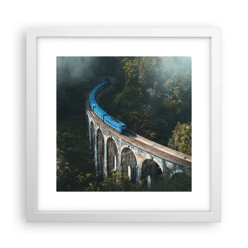 Plagát v bielom ráme - Príťažlivosť prírody - 30x30 cm