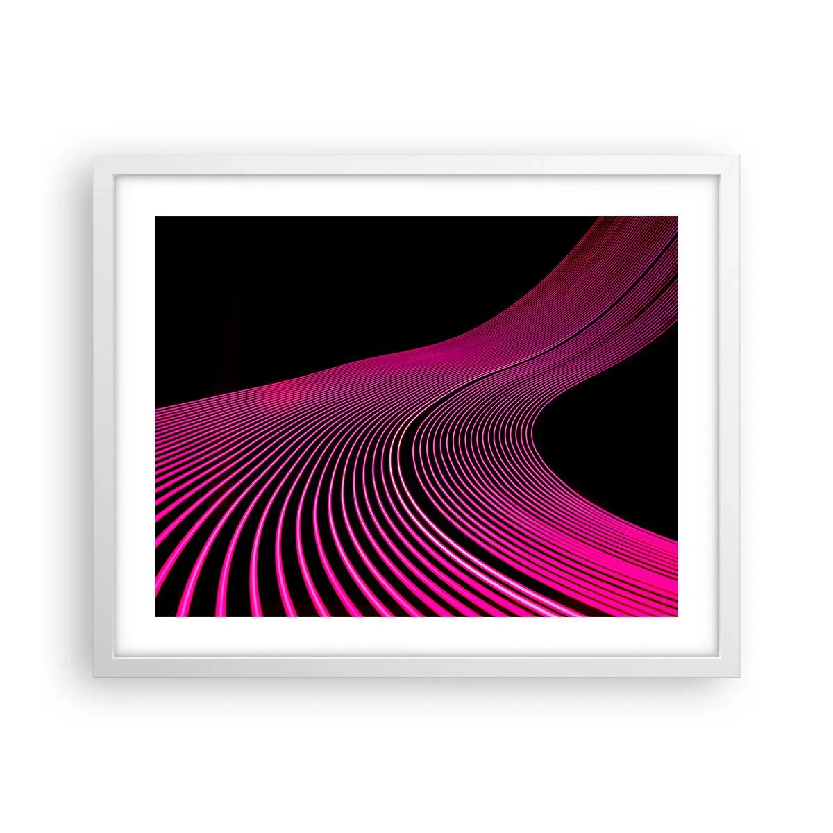 Plagát v bielom ráme - Bulvár svetla - 50x40 cm