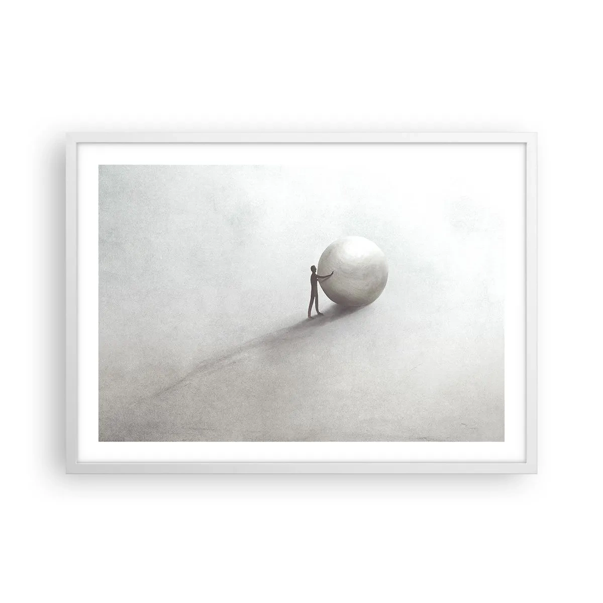 Plagát v bielom ráme - Hra života - 70x50 cm