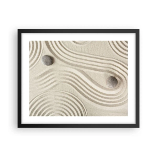 Plagát v čiernom ráme - Dotyk tepla - 50x40 cm