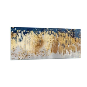 Obraz na skle - Moderná kompozícia s iskrou - 100x40 cm