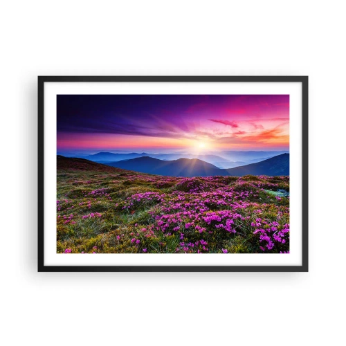 Plagát v čiernom ráme - Zavoňali svieže púčiky byliniek z obilných polí - 70x50 cm
