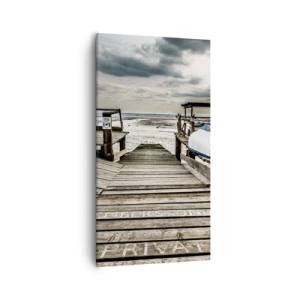 Obraz na plátne - Severná pláž - 55x100 cm