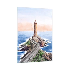 Obraz na skle - Tvárou v tvár moru - 50x70 cm