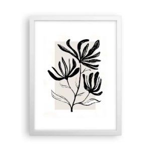 Plagát v bielom ráme - Náčrtok pre herbár - 30x40 cm