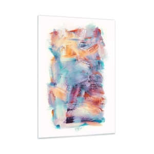 Obraz na skle - Farebný neporiadok - 50x70 cm