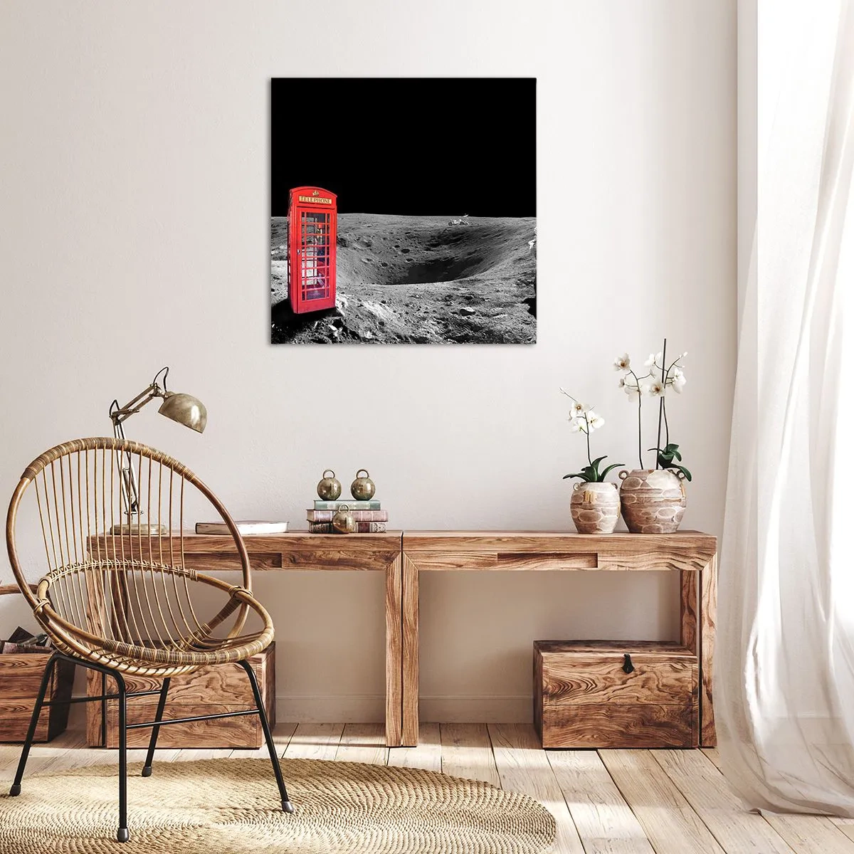 Obraz na plátne - Kozmický žart - 70x70 cm