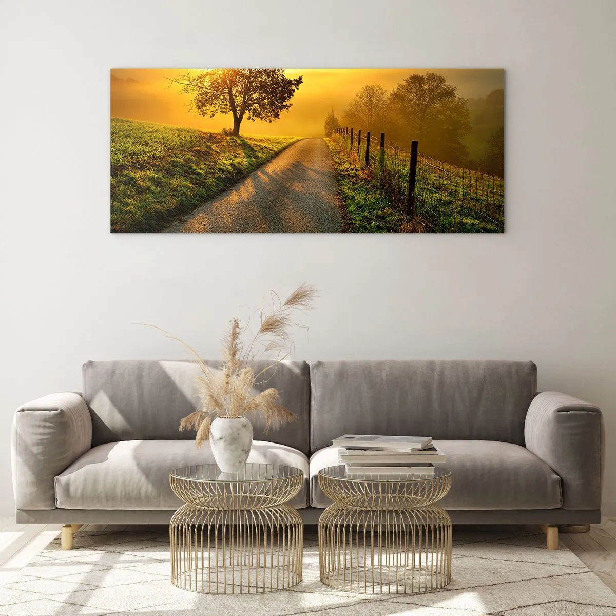 Obraz na skle - Medové popoludnie - 120x50 cm
