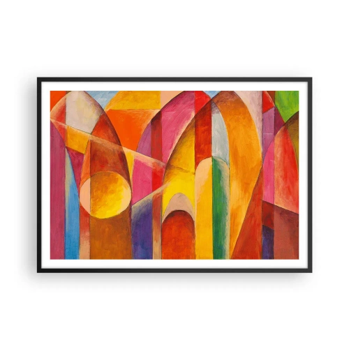 Plagát v čiernom ráme - Katedrála slnka - 100x70 cm