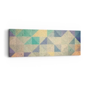 Obraz na plátne - Republika trojuholníkov - 90x30 cm