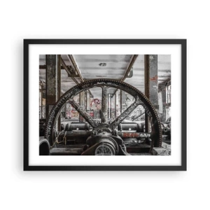 Plagát v čiernom ráme - Tajný život továrne - 50x40 cm