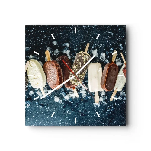 Nástenné hodiny - Chuť horúceho leta - 30x30 cm