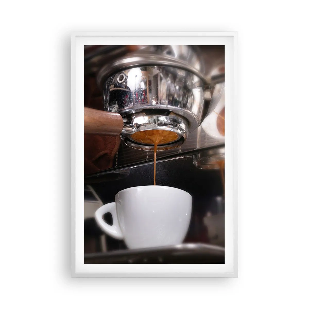 Plagát v bielom ráme - Dobrá chvíľa dňa - 61x91 cm