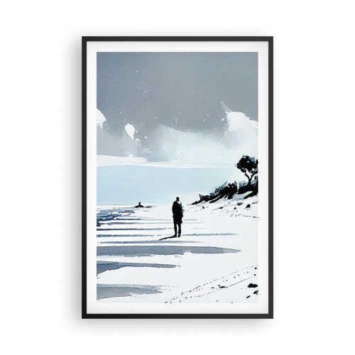 Plagát v čiernom ráme - O samote - 61x91 cm