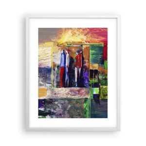 Plagát v bielom ráme - Vzťahy a emócie - 40x50 cm