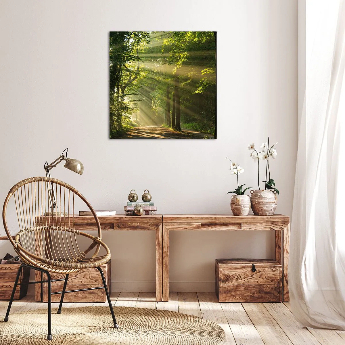 Obraz na plátne - Lesný okamih - 50x50 cm