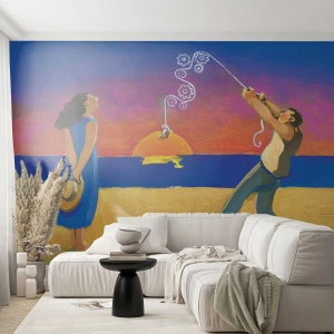 Fototapeta na mieru Premium Canvas - Viac ako hviezda z neba - Abstrakcia, Žena a muž, Maľovanie