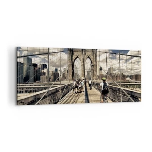 Obraz na plátne - Priamo do srdca mesta - 100x40 cm