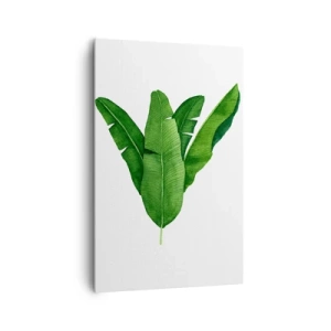 Obraz na plátne - Zelená symetria - 80x120 cm