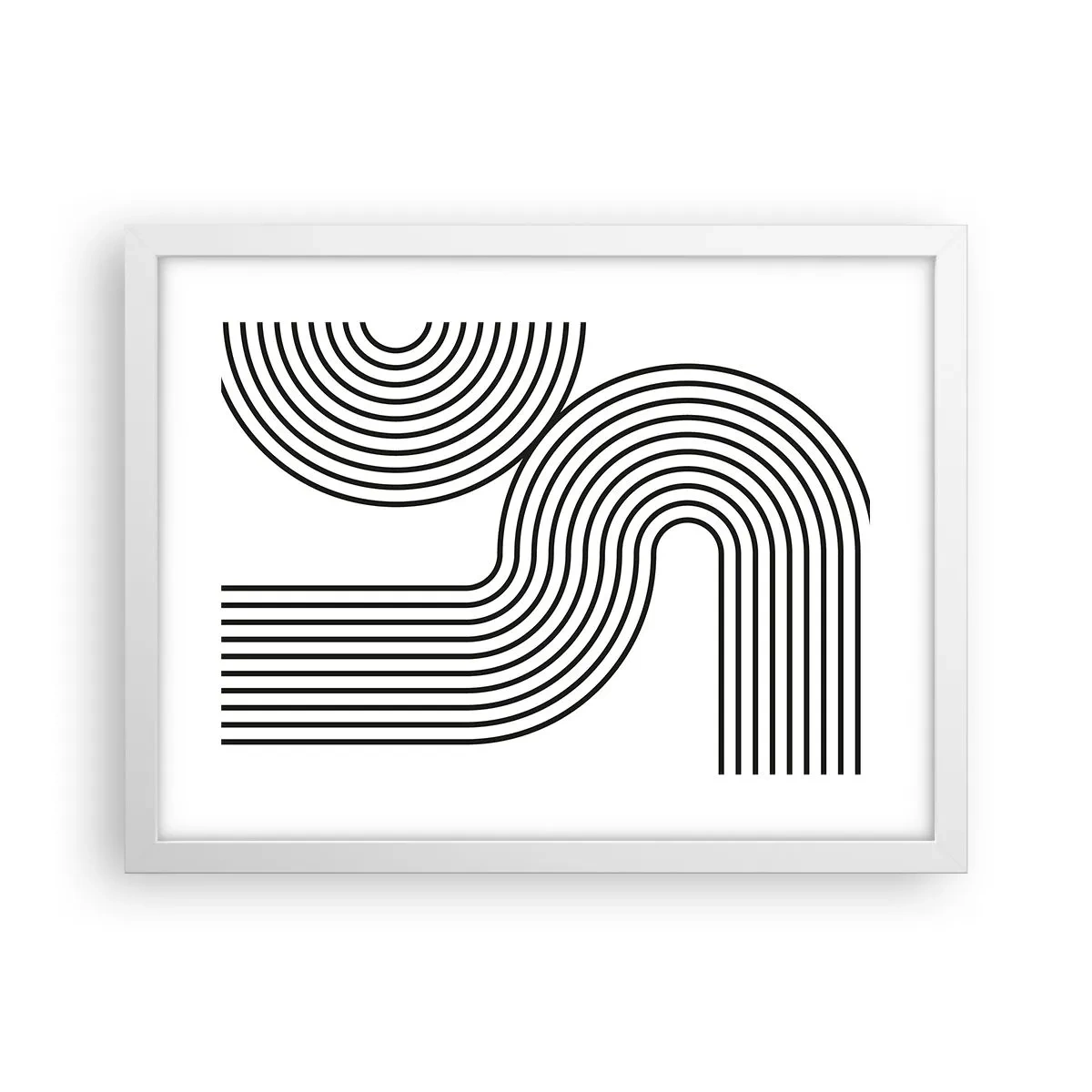 Plagát v bielom ráme - V zákrute - 40x30 cm