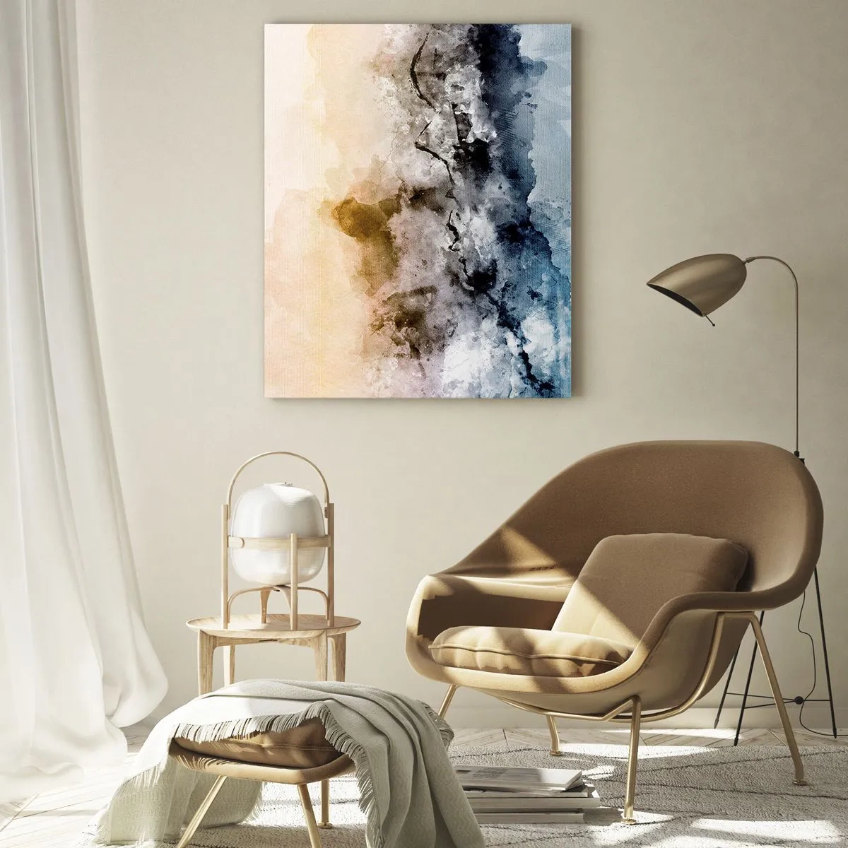 Obraz na skle - Ponorené do mračná hmly - 70x100 cm
