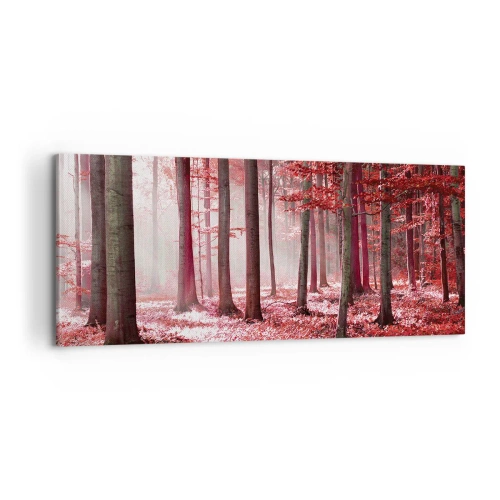 Obraz na plátne - Červená je rovnako krásna - 100x40 cm