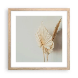 Plagát v ráme zo svetlého duba - Keď potrebuješ útechu - 40x40 cm