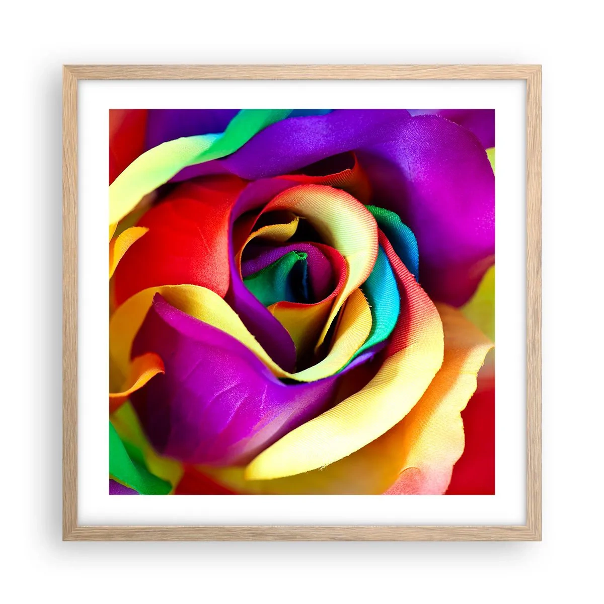 Plagát v ráme zo svetlého duba - To nie je možné - 50x50 cm