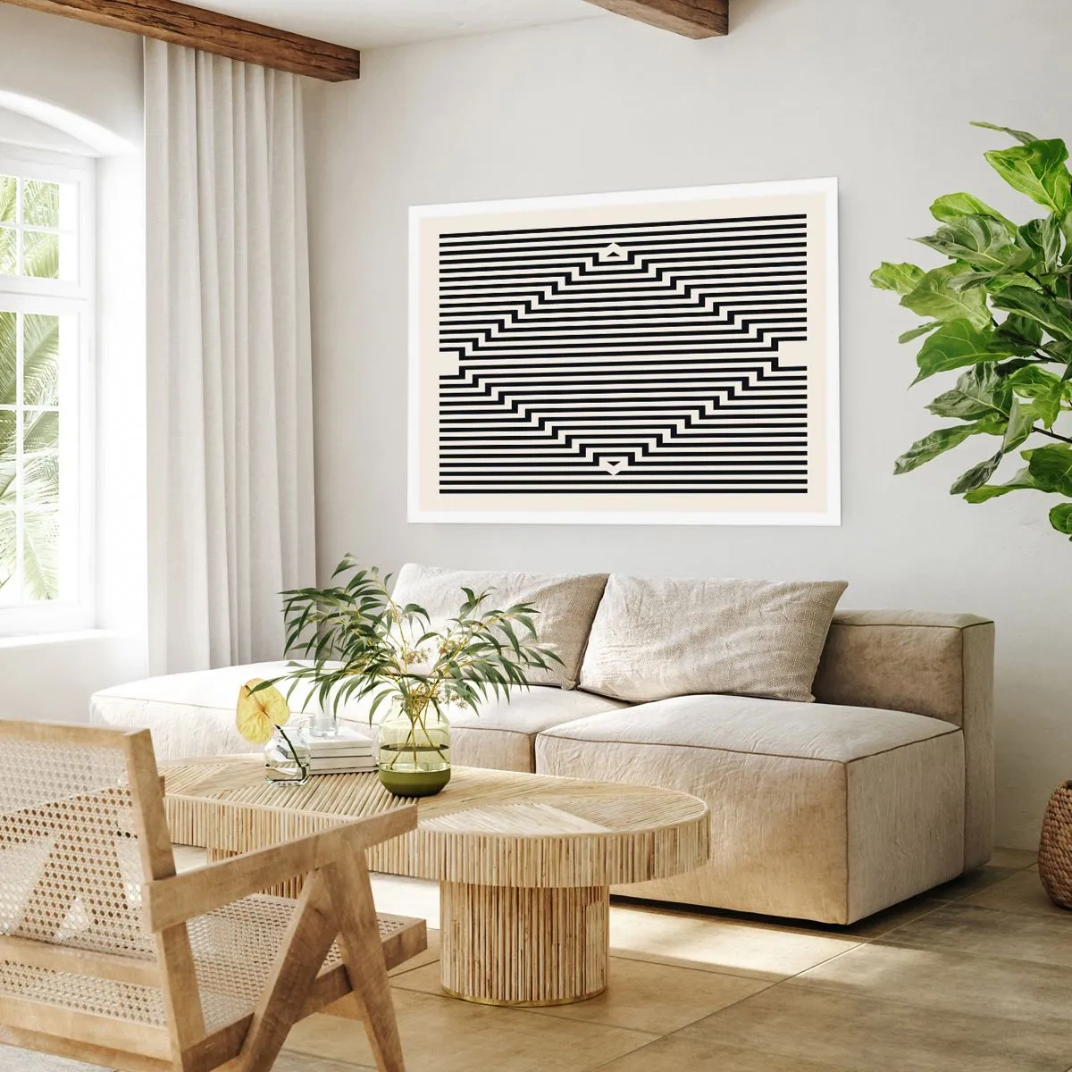 Plagát - Geometrická ilúzia - 70x50 cm