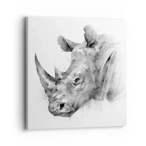 Obraz na plátne - Africký portrét - 40x40 cm