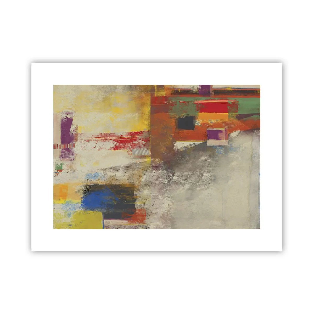 Plagát - Geometria farieb - 40x30 cm