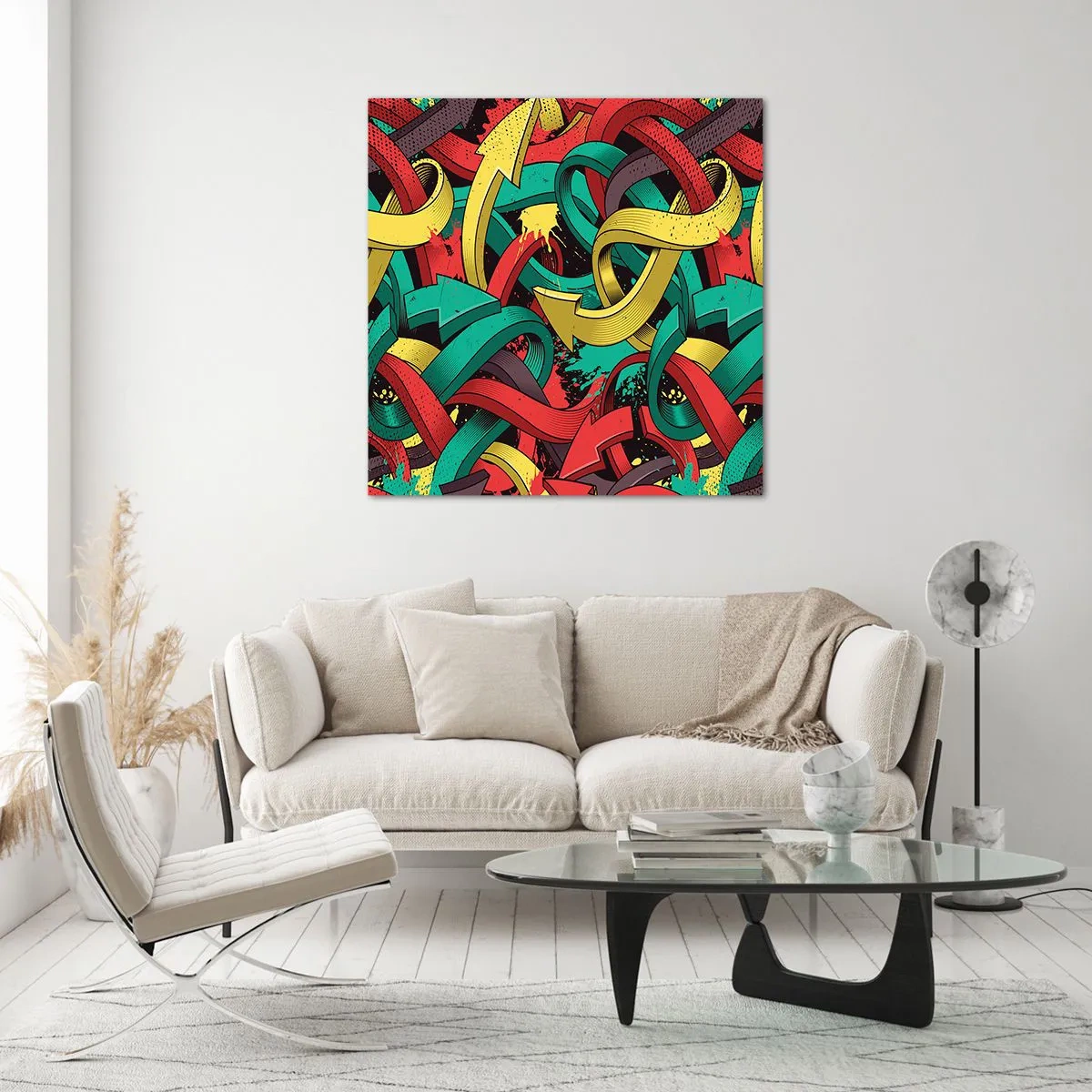 Obraz na skle - Kadiaľ do cieľa? - 60x60 cm