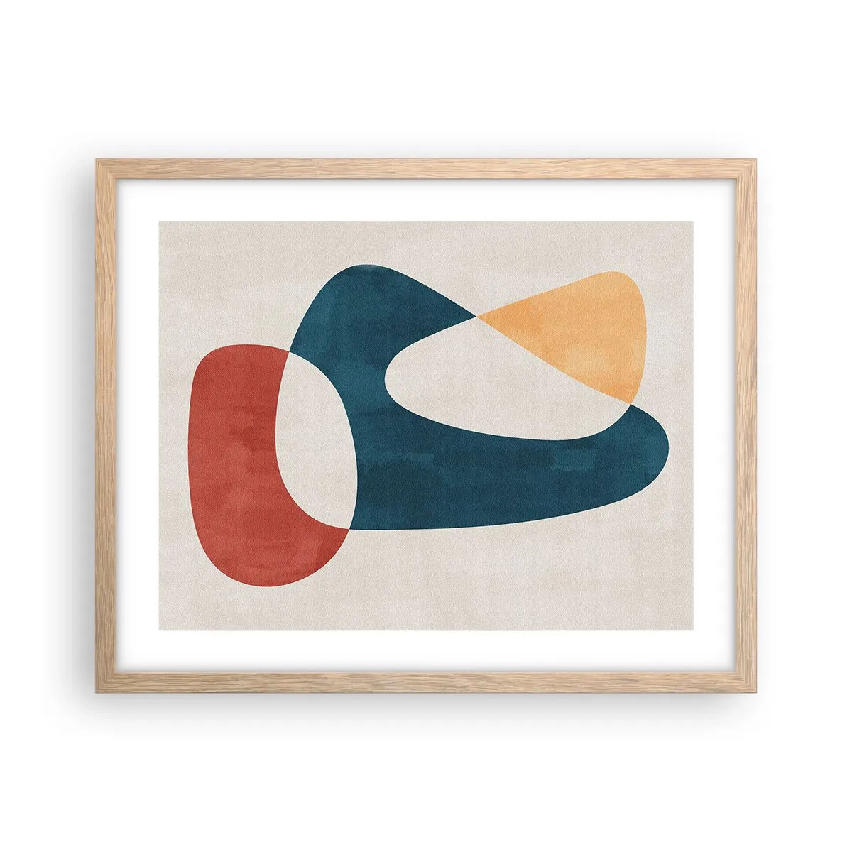 Plagát v ráme zo svetlého duba - Vplyvy a metamorfózy - 50x40 cm