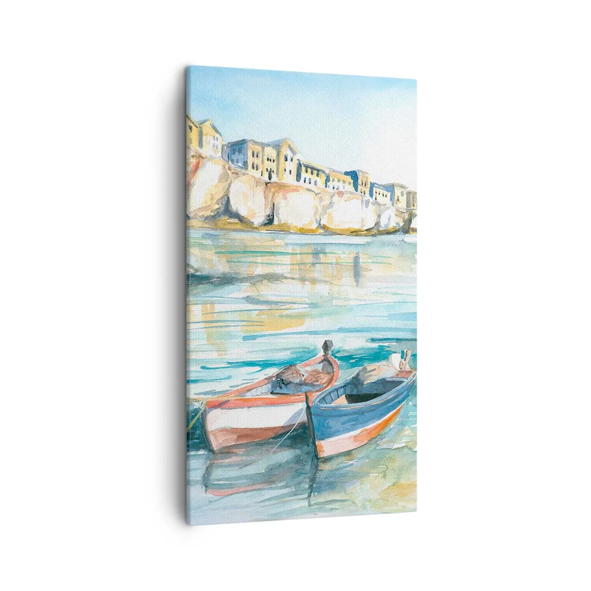 Obraz na plátne - Krajina v modrej - 45x80 cm