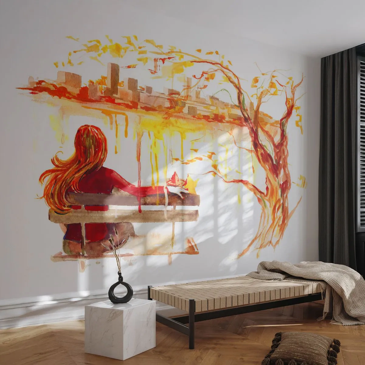 Fototapeta Premium Sand - Okamih zamyslenia - Krajina, Mesto, Architektúra - 100x70 cm