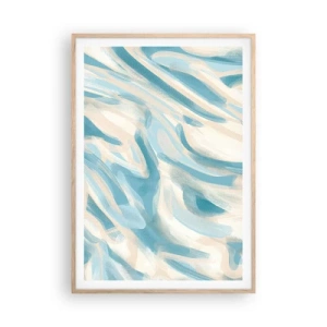 Plagát v ráme zo svetlého duba - Jarné závany - 70x100 cm