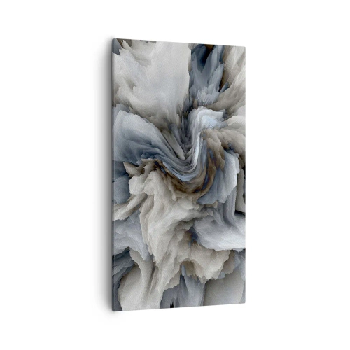 Obraz na plátne - Kameň a kvet - 55x100 cm