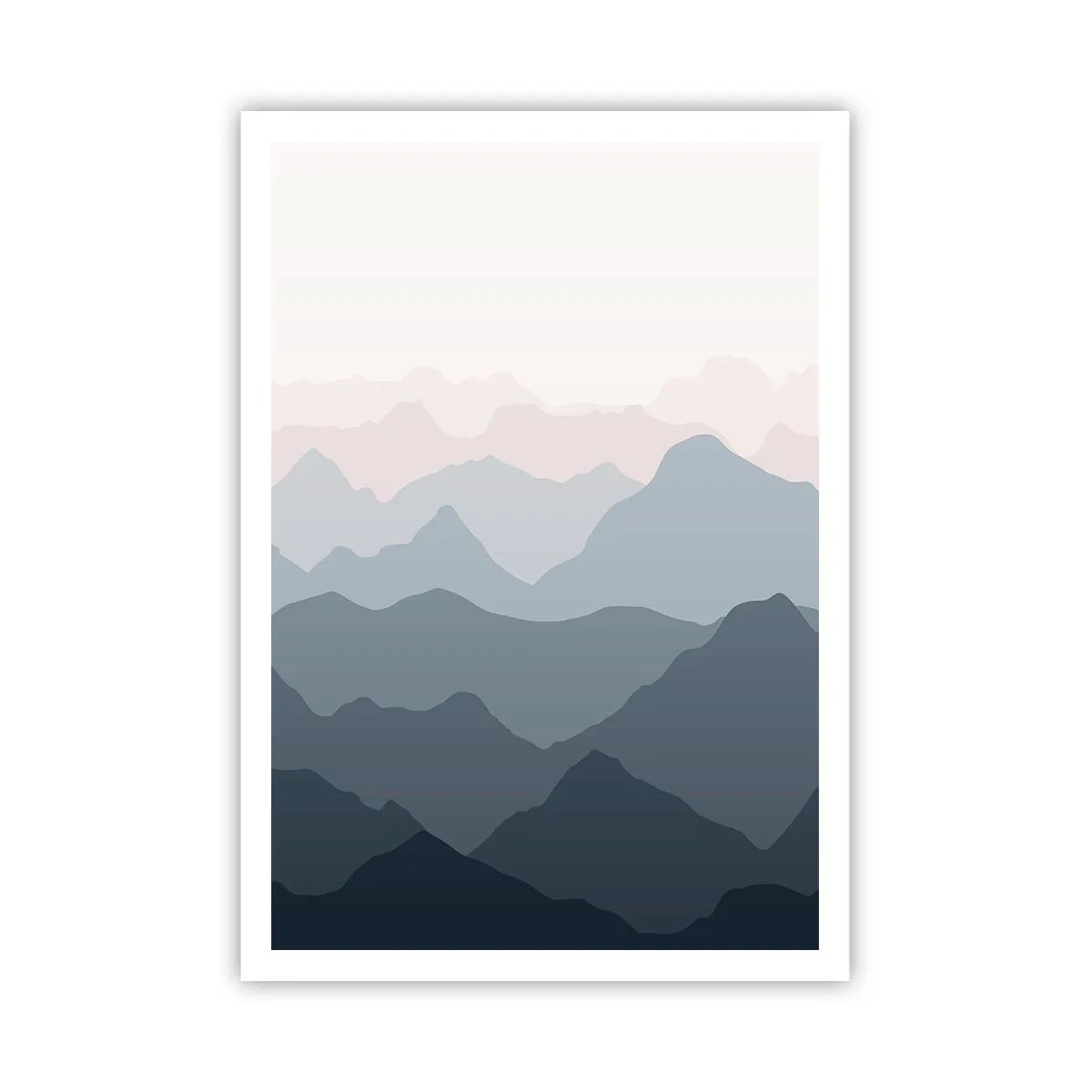 Plagát - Vlny hôr - 70x100 cm