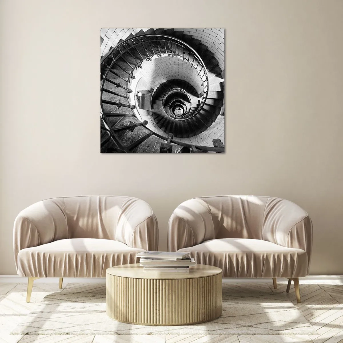 Obraz na skle - Len vyššie a vyššie - 60x60 cm