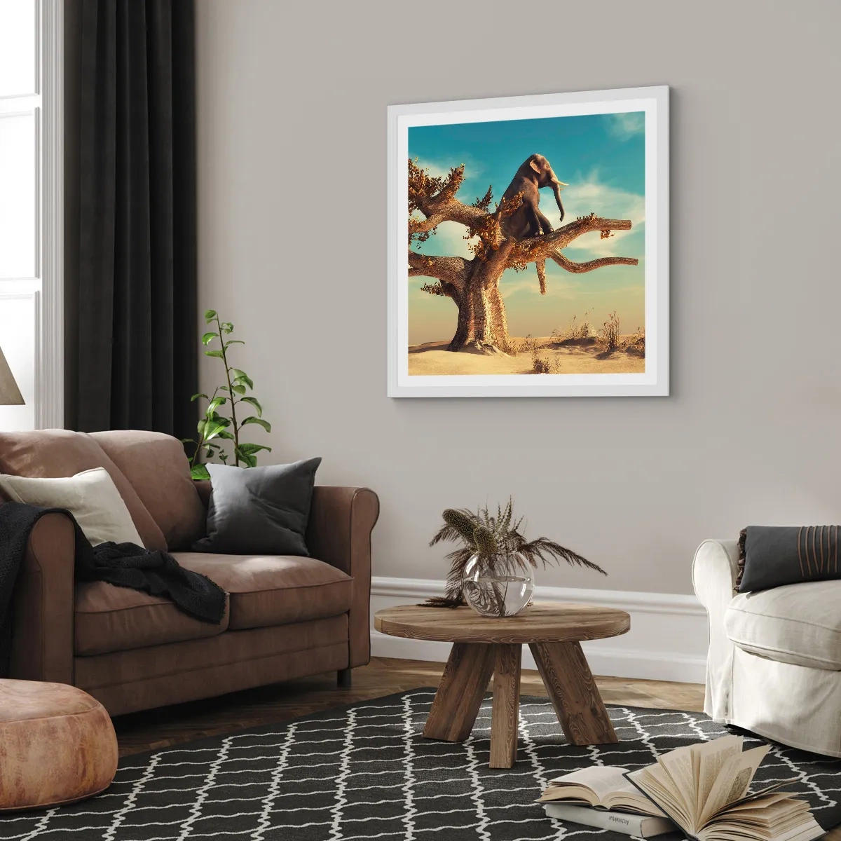 Plagát v bielom ráme - Nový uhol pohľadu - 30x30 cm