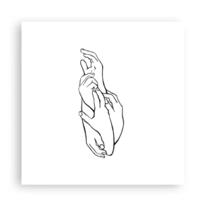 Plagát - Dobrý dotyk - 40x40 cm