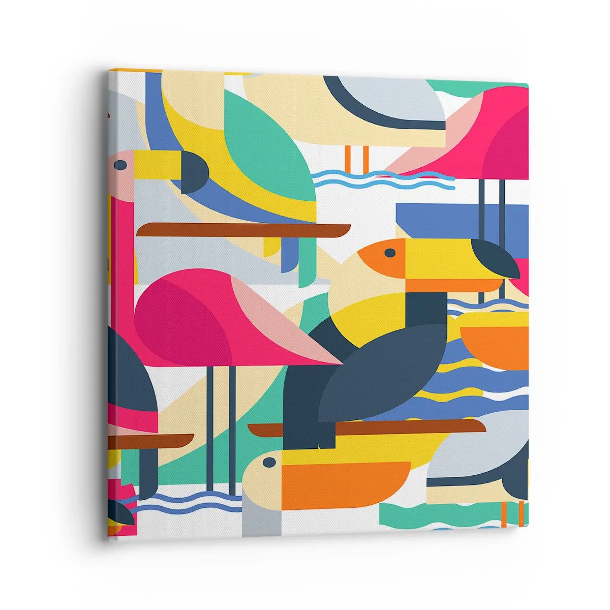 Obraz na plátne - Vtáčia párty - 30x30 cm