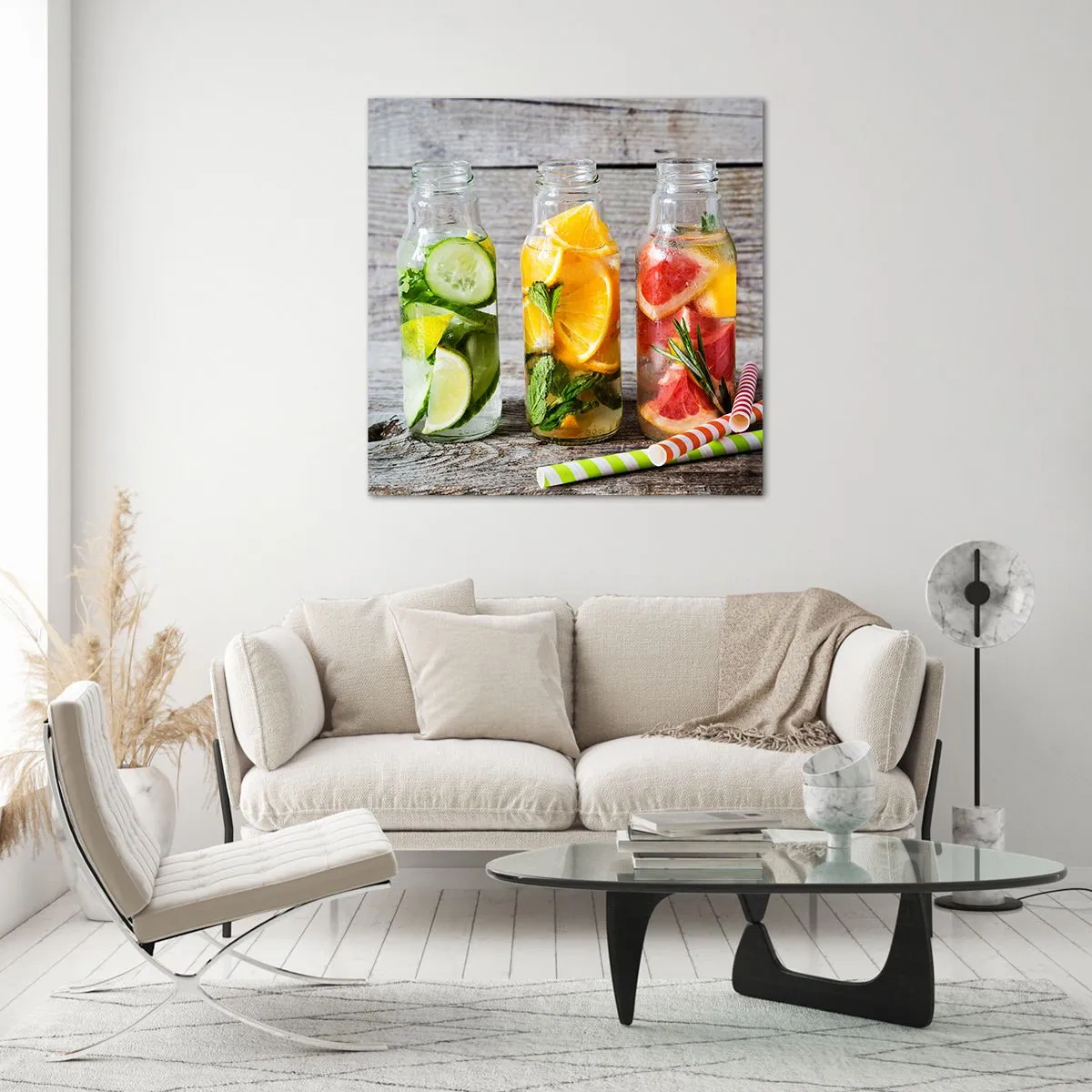 Obraz na skle - Zdravé od prírody - 60x60 cm