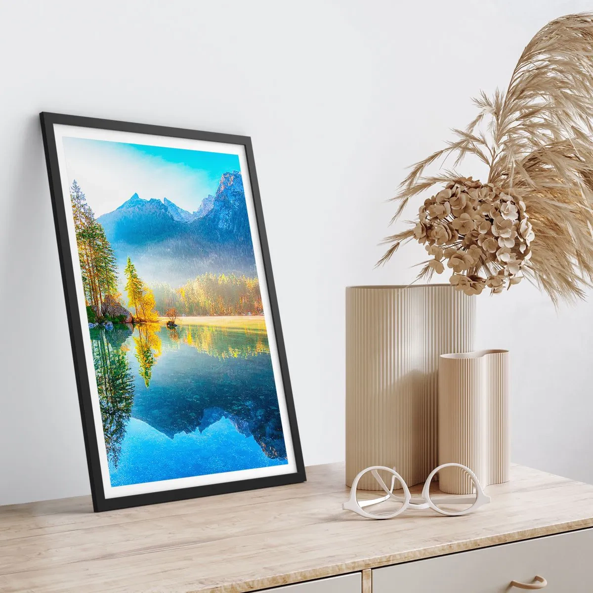 Plagát v čiernom ráme - Majestát a sladkosť - 70x100 cm