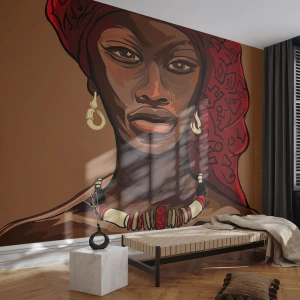 Fototapeta Premium Canvas - Ebenová Venuša - Žena, Afriky, Kultúra - 400x280 cm